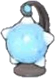Blue meteor lamp