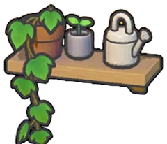 Decorative plant shelf