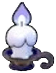 Eerie candle