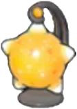 Orange meteor lamp